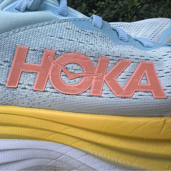 Hoka One One Womens Bondi 8 1127952 SSCA Blue Running Shoes Sneakers Sz 11 B - Picture 9 of 16